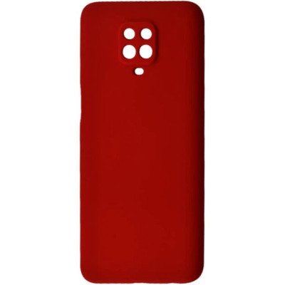 Накладка (з мікрофіброю) GETMAN Liquid Silk Full Camera для Xiaomi Redmi Note 9 Pro / Note 9s- темно-червоний Накладка (з мікрофіброю) GETMAN Liquid Silk Full Camera для Xiaomi Redmi Note 9 Pro / Note 9s- темно-червоний