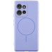 Накладка (з мікрофіброю) Silicone Cover Lakshmi Full Camera with Magnetic для Motorola Edge 50 Fusion- бузковий