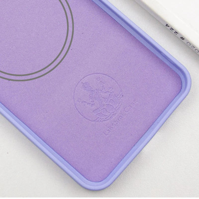 Накладка (з мікрофіброю) Silicone Cover Lakshmi Full Camera with Magnetic для Motorola Edge 50 Fusion- бузковий