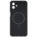 Накладка (з мікрофіброю) Silicone Cover Lakshmi Full Camera with Magnetic для Samsung A07- чорний