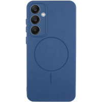 Накладка (з мікрофіброю) Silicone Cover Lakshmi Full Camera with Magnetic для Samsung A17 4G/5G- темно-синій
