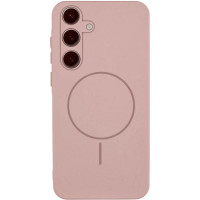 Накладка (з мікрофіброю) Silicone Cover Lakshmi Full Camera with Magnetic для Samsung A57 5G- рожевий пісок