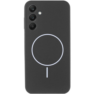 Накладка (з мікрофіброю) Silicone Cover Lakshmi Full Camera with Magnetic для Samsung A57 5G- чорний