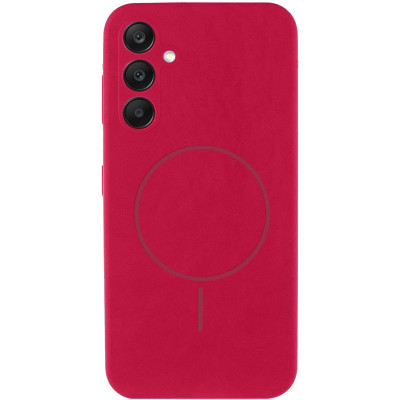 Накладка (з мікрофіброю) Silicone Cover Lakshmi Full Camera with Magnetic для Samsung S25 Edge- червона троянда