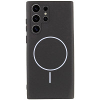 Накладка (з мікрофіброю) Silicone Cover Lakshmi Full Camera with Magnetic для Samsung S26 Ultra- чорний
