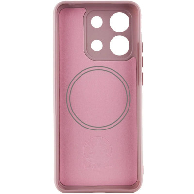 Накладка (з мікрофіброю) Silicone Cover Lakshmi Full Camera with Magnetic для Xiaomi Redmi 15C (UA/Europe 173mm)- рожевий пісок
