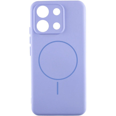 Накладка (з мікрофіброю) Silicone Cover Lakshmi Full Camera with Magnetic для Xiaomi Redmi 15C (Global 171mm) / Poco C85- бузковий
