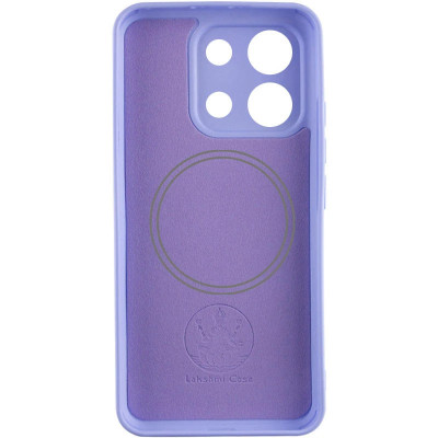 Накладка (з мікрофіброю) Silicone Cover Lakshmi Full Camera with Magnetic для Xiaomi Redmi 15C (Global 171mm) / Poco C85- бузковий