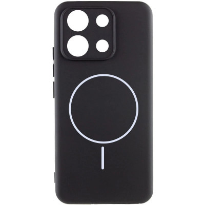 Накладка (з мікрофіброю) Silicone Cover Lakshmi Full Camera with Magnetic для Xiaomi Redmi 15C (Global 171mm) / Poco C85- чорний