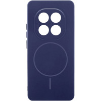 Накладка (з мікрофіброю) Silicone Cover Lakshmi Full Camera with Magnetic для Xiaomi Redmi Note 15 4G/5G (EU) / Poco M8 5G- темно-синій
