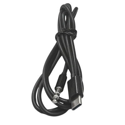 AUX кабель Type-C to 3.5mm KIN KY204- чорний