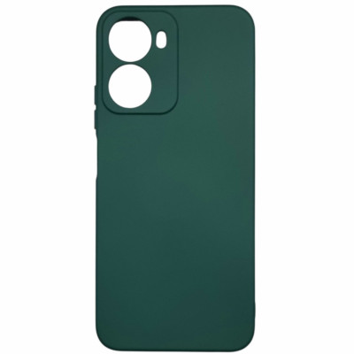 Накладка (з мікрофіброю) Soft Silk для Xiaomi Redmi 15A 5G- темно-зелений