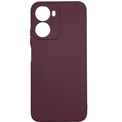 Накладка (з мікрофіброю) Soft Silk для Xiaomi Redmi 15A 5G- марсала