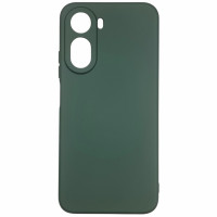 Накладка (з мікрофіброю) Soft Silk для Xiaomi Redmi A7 Pro 4G / Poco C81- темно-зелений