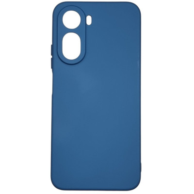 Накладка (з мікрофіброю) Soft Silk для Xiaomi Redmi A7 Pro 4G / Poco C81- темно-синій