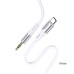 AUX кабель Jokade JA106 LINGYUE silicone (3.5мм to Type-C) 1m- білий