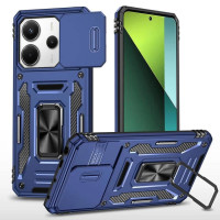 Протиударний чохол Camshield Army Ring для Xiaomi Redmi Note 13 4G- темно-синій Протиударний чохол Camshield Army Ring для Xiaomi Redmi Note 13 4G- темно-синій