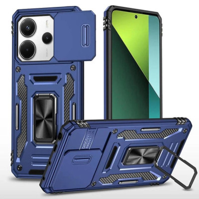 Протиударний чохол Camshield Army Ring для Xiaomi Redmi Note 13 4G- темно-синій Протиударний чохол Camshield Army Ring для Xiaomi Redmi Note 13 4G- темно-синій
