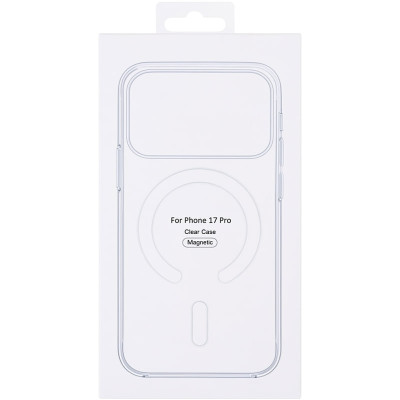 Накладка Clear Case with Magnetic and Animation для iPhone 17 Pro / 18 Pro- білий