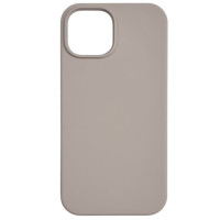 Накладка (з мікрофіброю) NO LOGO with Magnetic для iPhone 13- пастельно-рожевий