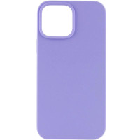 Накладка (з мікрофіброю) NO LOGO with Magnetic для iPhone 13- бузковий