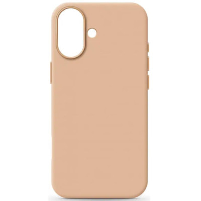 Накладка (з мікрофіброю) NO LOGO with Magnetic для iPhone 16- золото пустелі Накладка (з мікрофіброю) NO LOGO with Magnetic для iPhone 16- золото пустелі