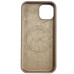 Накладка (з мікрофіброю) NO LOGO with Magnetic для iPhone 16- золото пустелі