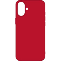 Накладка (з мікрофіброю) NO LOGO with Magnetic для iPhone 16- червоний