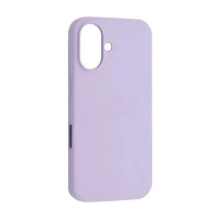 Накладка (з мікрофіброю) NO LOGO with Magnetic для iPhone 16- лавандовий