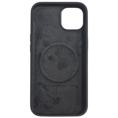Накладка (з мікрофіброю) NO LOGO with Magnetic для iPhone 16e / 17e- чорний