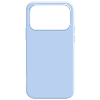 Накладка (з мікрофіброю) NO LOGO with Magnetic для iPhone 17 Pro- бузково блакитний Накладка (з мікрофіброю) NO LOGO with Magnetic для iPhone 17 Pro- бузково блакитний