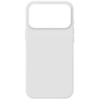 Накладка (з мікрофіброю) NO LOGO with Magnetic для iPhone 17 Pro Max- білий