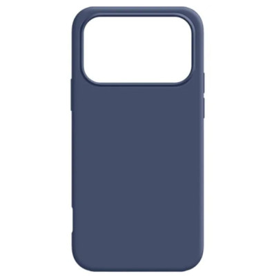 Накладка (з мікрофіброю) NO LOGO with Magnetic для iPhone 17 Pro Max- темно-синій