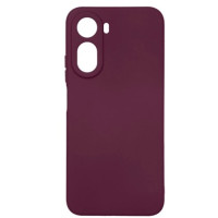 Накладка (з мікрофіброю) GETMAN Liquid Silk Full Camera для Xiaomi Redmi A7 Pro 4G / Poco C81- марсала