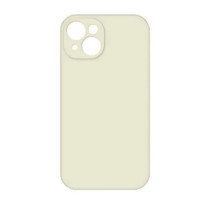 Накладка (з мікрофіброю) NO LOGO Silk Full Camera для iPhone 15- античний білий