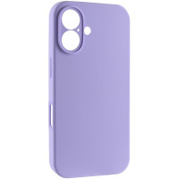 Накладка (з мікрофіброю) NO LOGO Silk Full Camera для iPhone 16- лавандовий
