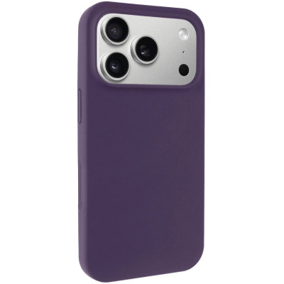 Накладка (з мікрофіброю) NO LOGO Silk Full Protective для iPhone 17 Pro Max- чорна бузина Накладка (з мікрофіброю) NO LOGO Silk Full Protective для iPhone 17 Pro Max- чорна бузина