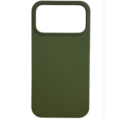 Накладка (з мікрофіброю) NO LOGO Silk Full Protective для iPhone 17 Pro Max- оливковий Накладка (з мікрофіброю) NO LOGO Silk Full Protective для iPhone 17 Pro Max- оливковий