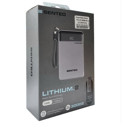 Power Bank Senteo PS3-02 30000mAh (22.5W/PD3.0) + кабель Type-C to Type-C