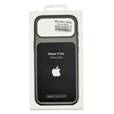 Накладка Clear Case with Magnetic and Animation для iPhone 17 Pro / 18 Pro- Shadow Black