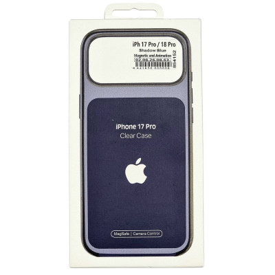 Накладка Clear Case with Magnetic and Animation для iPhone 17 Pro / 18 Pro- Shadow Blue