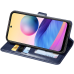 Чохол-книжка GETMAN Gallant шкіряний для Motorola Edge 50 Fusion- синій