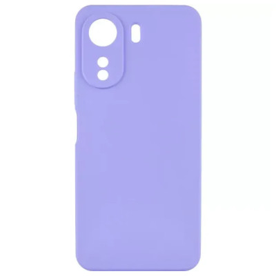 Накладка (з мікрофіброю) Silicone Cover Lakshmi Full Camera для Oppo A60 4G- бузковий