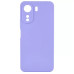 Накладка (з мікрофіброю) Silicone Cover Lakshmi Full Camera для Oppo A60 4G- бузковий