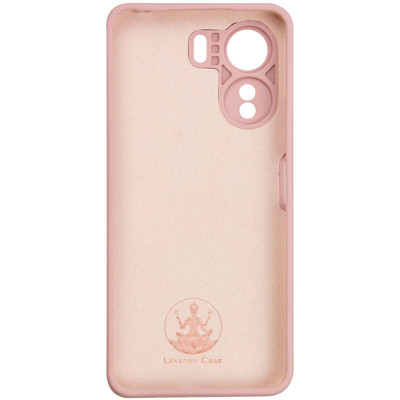 Накладка (з мікрофіброю) Silicone Cover Lakshmi Full Camera для Oppo A60 4G- рожевий пісок