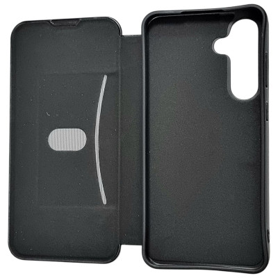 Чохол-книжка Belora шкіряний для Samsung S24 FE- чорний