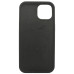 Накладка (з мікрофіброю) NO LOGO для iPhone 13- чорний