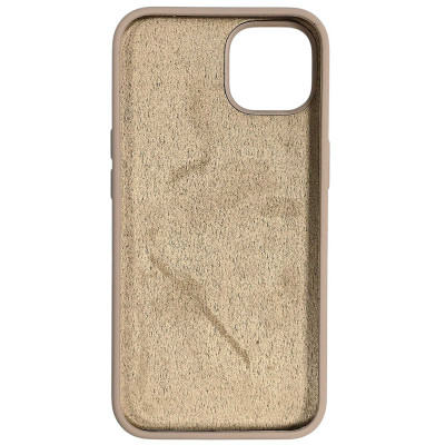 Накладка (з мікрофіброю) NO LOGO для iPhone 13- золото пустелі
