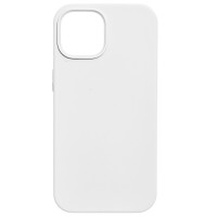 Накладка (з мікрофіброю) NO LOGO для iPhone 13- білий