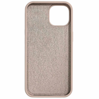 Накладка (з мікрофіброю) NO LOGO для iPhone 13- рожевий пісок